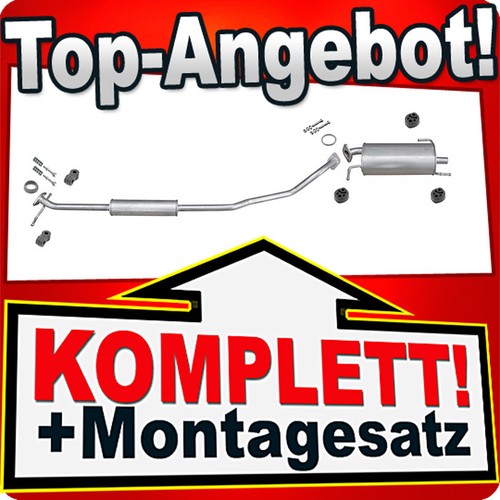Auspuff für opel agila 0 - auspuff, 1.0