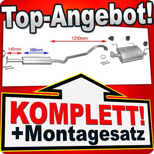 Auspuff für nissan almera - auspuff,