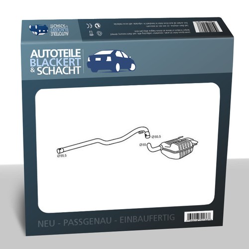 Auspuff endtopf anbauteile - auspuff,