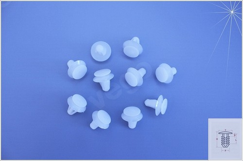 10x türverkleidungsclip - 10x,