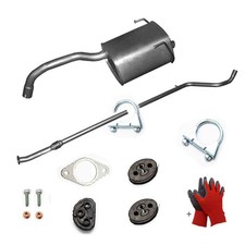 Komplett Auspuff +Anbausatz