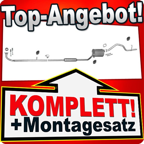 Auspuff für daihatsu sirion - auspuff,