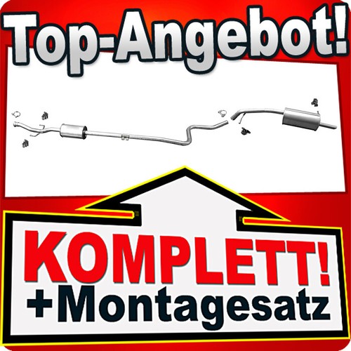 Auspuff für citroen elysee - auspuff, c-elysee